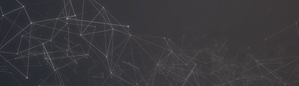 Image of White lines connected over black background.